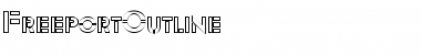 Download FreeportOutline Regular Font Title Preview