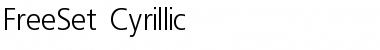 Download FreeSet Cyrillic Font Title Preview