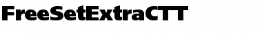 Download FreeSetExtraCTT Regular Font Title Preview