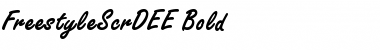 Download FreestyleScrDEE Bold Font Title Preview