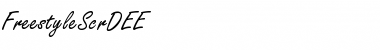 Download FreestyleScrDEE Regular Font Title Preview