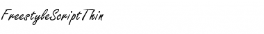 Download FreestyleScriptThin Regular Font Title Preview