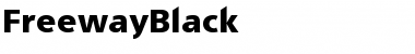 Download FreewayBlack Medium Font Title Preview