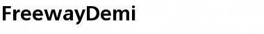 Download FreewayDemi Medium Font Title Preview