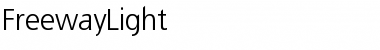 Download FreewayLight Medium Font Title Preview