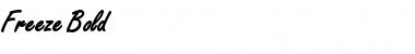 Download Freeze Bold Font Title Preview