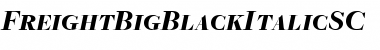 Download FreightBigBlackItalicSC Regular Font Title Preview
