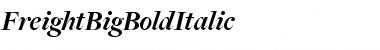 Download FreightBigBoldItalic Regular Font Title Preview