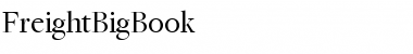 Download FreightBigBook Regular Font Title Preview