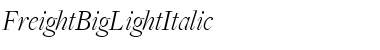 Download FreightBigLightItalic Regular Font Title Preview