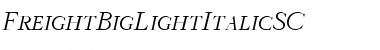 Download FreightBigLightItalicSC Regular Font Title Preview