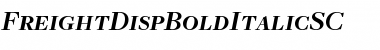 Download FreightDispBoldItalicSC Regular Font Title Preview