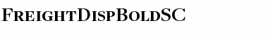 Download FreightDispBoldSC Regular Font Title Preview