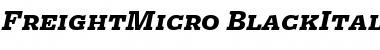 Download FreightMicro BlackItalicSC Font Title Preview