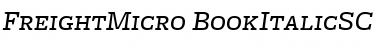 Download FreightMicro BookItalicSC Font Title Preview