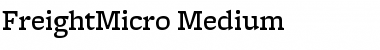 Download FreightMicro Medium Font Title Preview