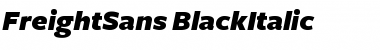Download FreightSans BlackItalic Font