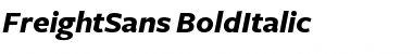 Download FreightSans BoldItalic Font Title Preview