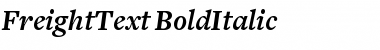 Download FreightText Bold Italic Font Title Preview