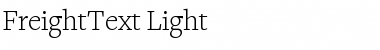Download FreightText Light Font Title Preview