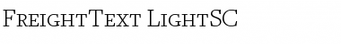 Download FreightText LightSC Font Title Preview