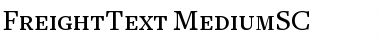 Download FreightText MediumSC Font Title Preview