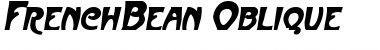 Download FrenchBean Oblique Font Title Preview