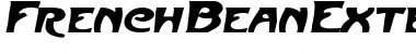Download FrenchBeanExtended Oblique Font Title Preview