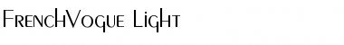 Download FrenchVogue-Light Regular Font Title Preview