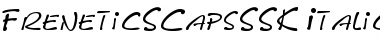 Download FreneticSCapsSSK Italic Font Title Preview