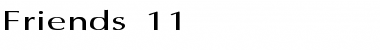 Download Friends 11 Regular Font Title Preview
