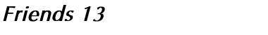 Download Friends 13 Bold Italic Font Title Preview