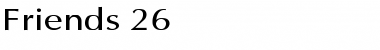 Download Friends 26 Regular Font Title Preview
