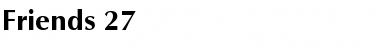 Download Friends 27 Bold Font Title Preview