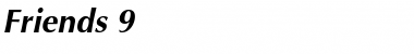 Download Friends 9 Bold Italic Font Title Preview