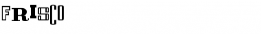 Download FRISCO Regula " Font Title Preview