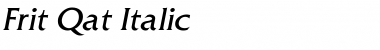 Download Frit-Qat Italic Font Title Preview