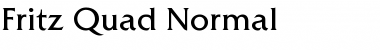 Download Fritz-Quad Normal Font Title Preview