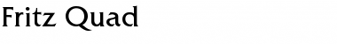Download Fritz-Quad Normal Font Title Preview