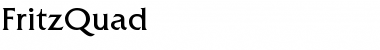 Download FritzQuad Regular Font Title Preview
