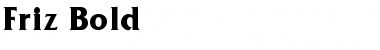 Download Friz Bold Font Title Preview