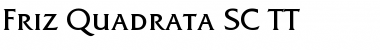 Download Friz Quadrata SC TT Regular Font Title Preview