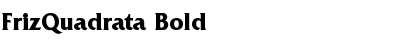 Download FrizQuadrata Bold Font Title Preview