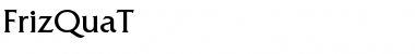 Download FrizQuaT Regular Font Title Preview