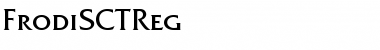 Download FrodiSCTReg Regular Font Title Preview