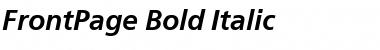 Download FrontPage Bold Italic Font Title Preview