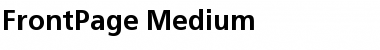 Download FrontPage Medium Font Title Preview