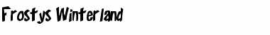 Download Frosty's Winterland Regular Font Title Preview