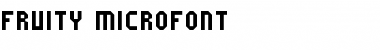 Download Fruity microfont Regular Font Title Preview