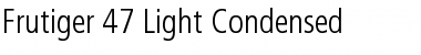 Download Frutiger 47LightCn Regular Font Title Preview